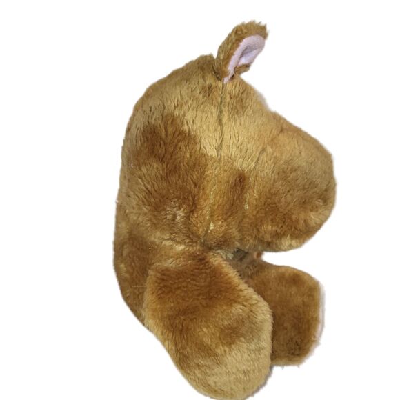 Vintage Animal Fair Inc Plush Hippo Sitting Brown Stuffed Animal #9609A 10" - Picture 6 of 10